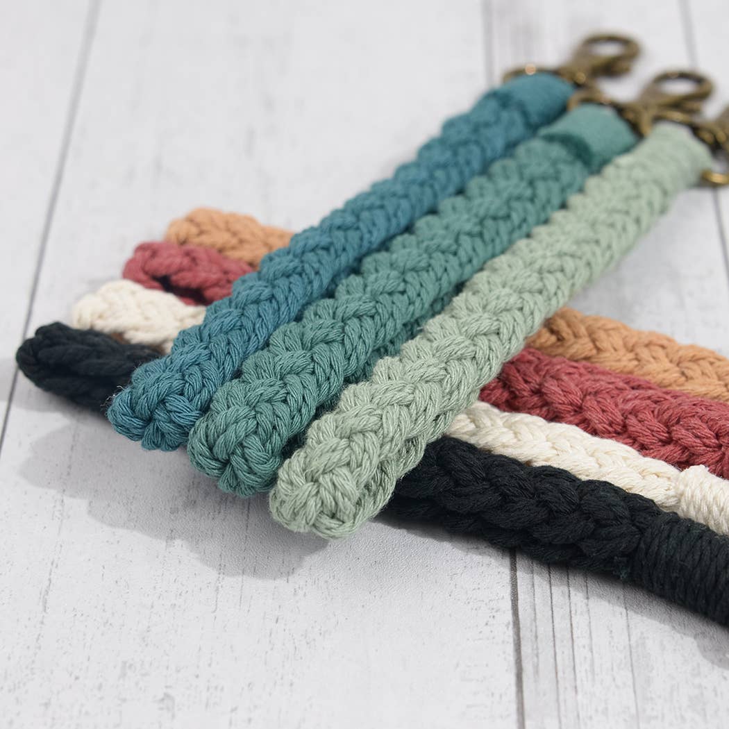 Boho Braided Macrame Wristlet