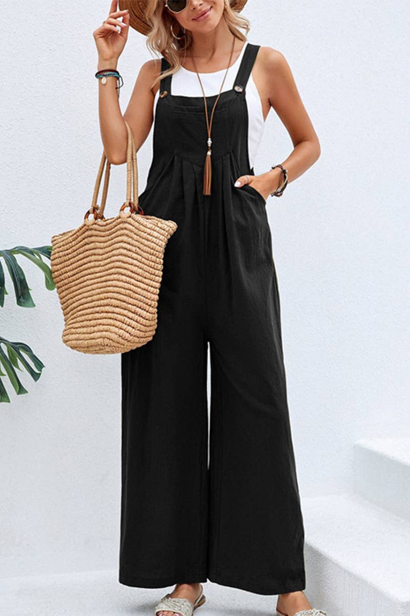 Black Wide Leg Jumpsuit