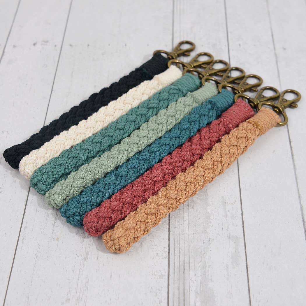 Boho Braided Macrame Wristlet