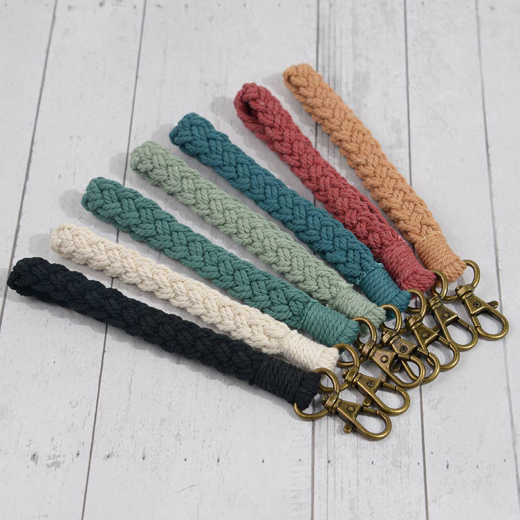 Boho Braided Macrame Wristlet