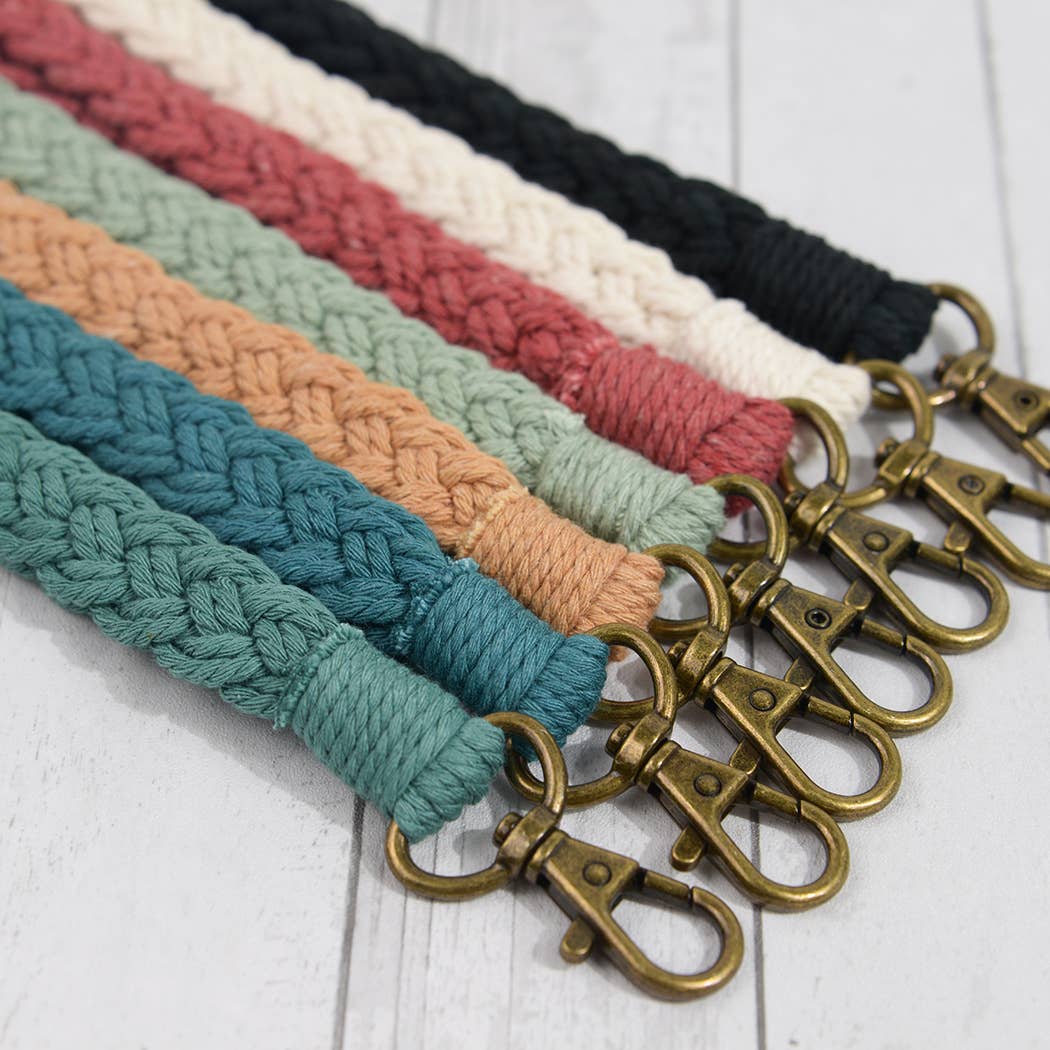 Boho Braided Macrame Wristlet