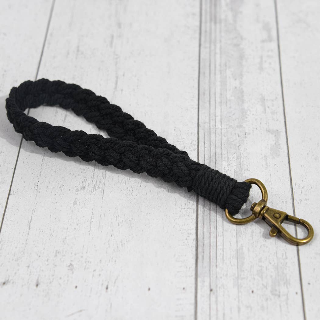 Boho Braided Macrame Wristlet