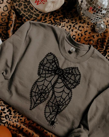 Spiderweb Halloween Bow