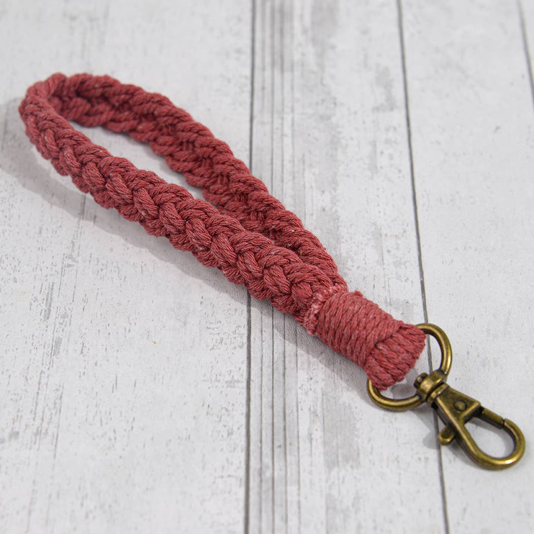 Boho Braided Macrame Wristlet