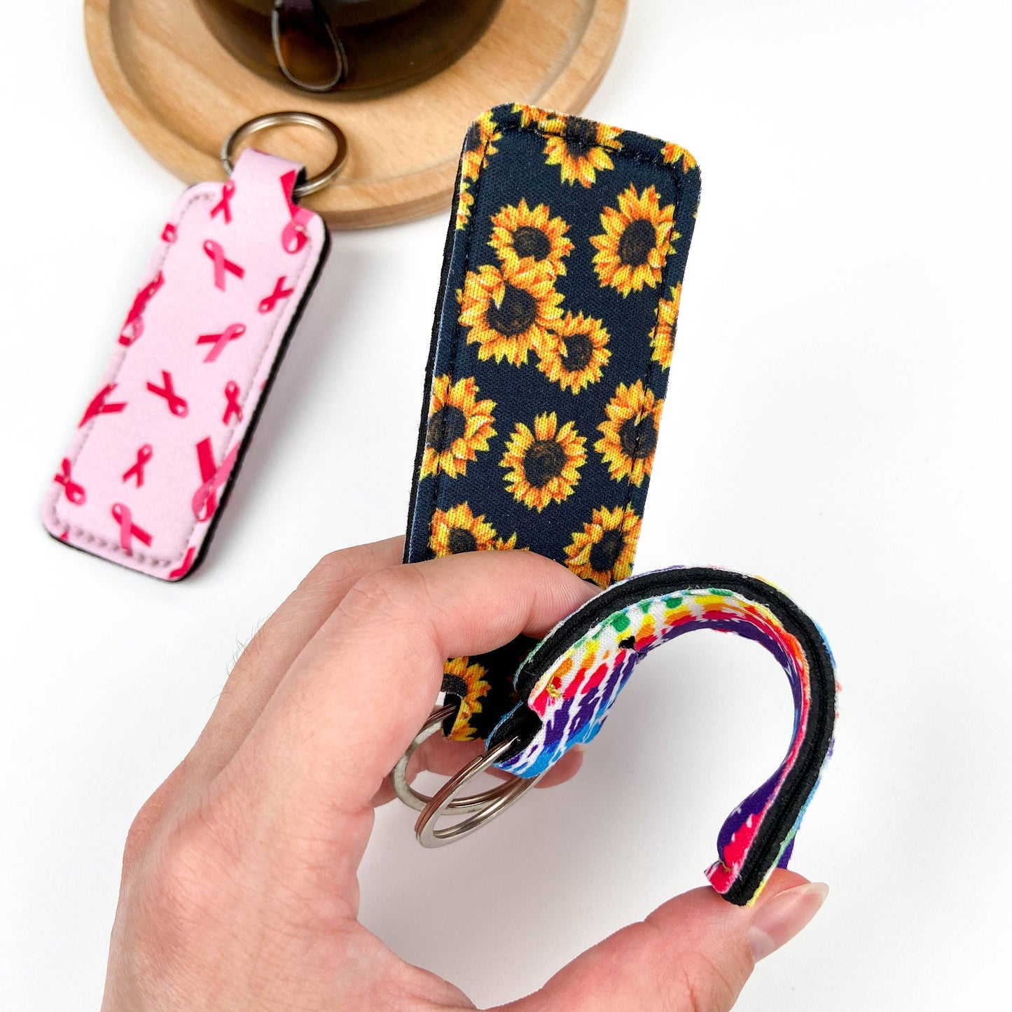 Chapstick holder Keychain
