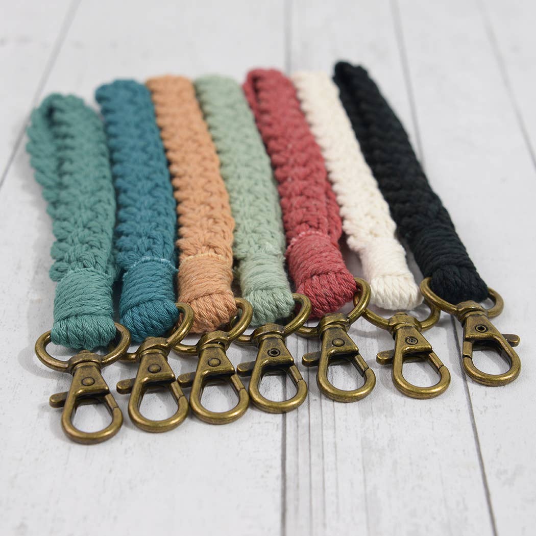 Boho Braided Macrame Wristlet