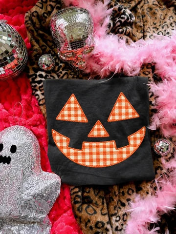 Plaid Jack O Lantern