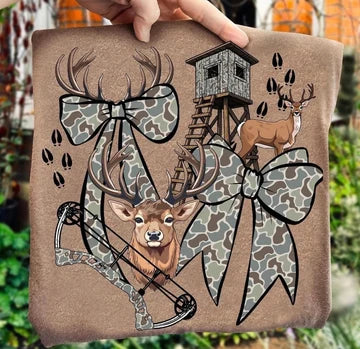 Camo Deer Stand Tee/Crew
