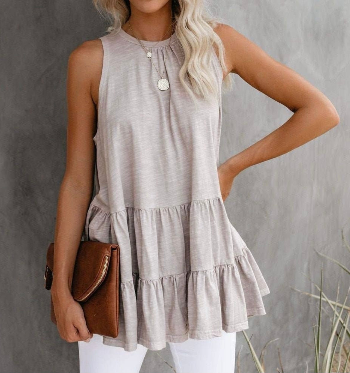 Bella Ruffle tank